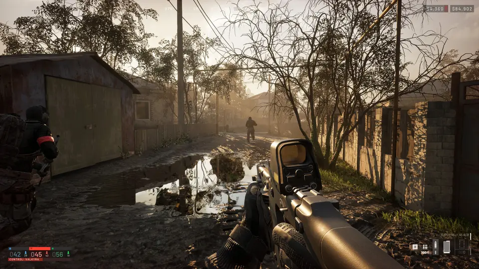 WARDOGS gameplay: infantry firefight in a town